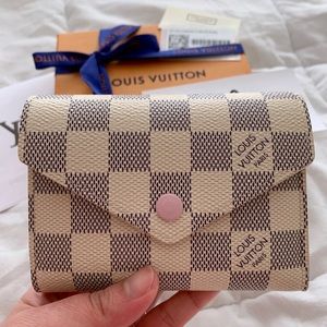 ❌ SOLD ❌ AUTHENTIC Victorine Wallet Damier Azur
